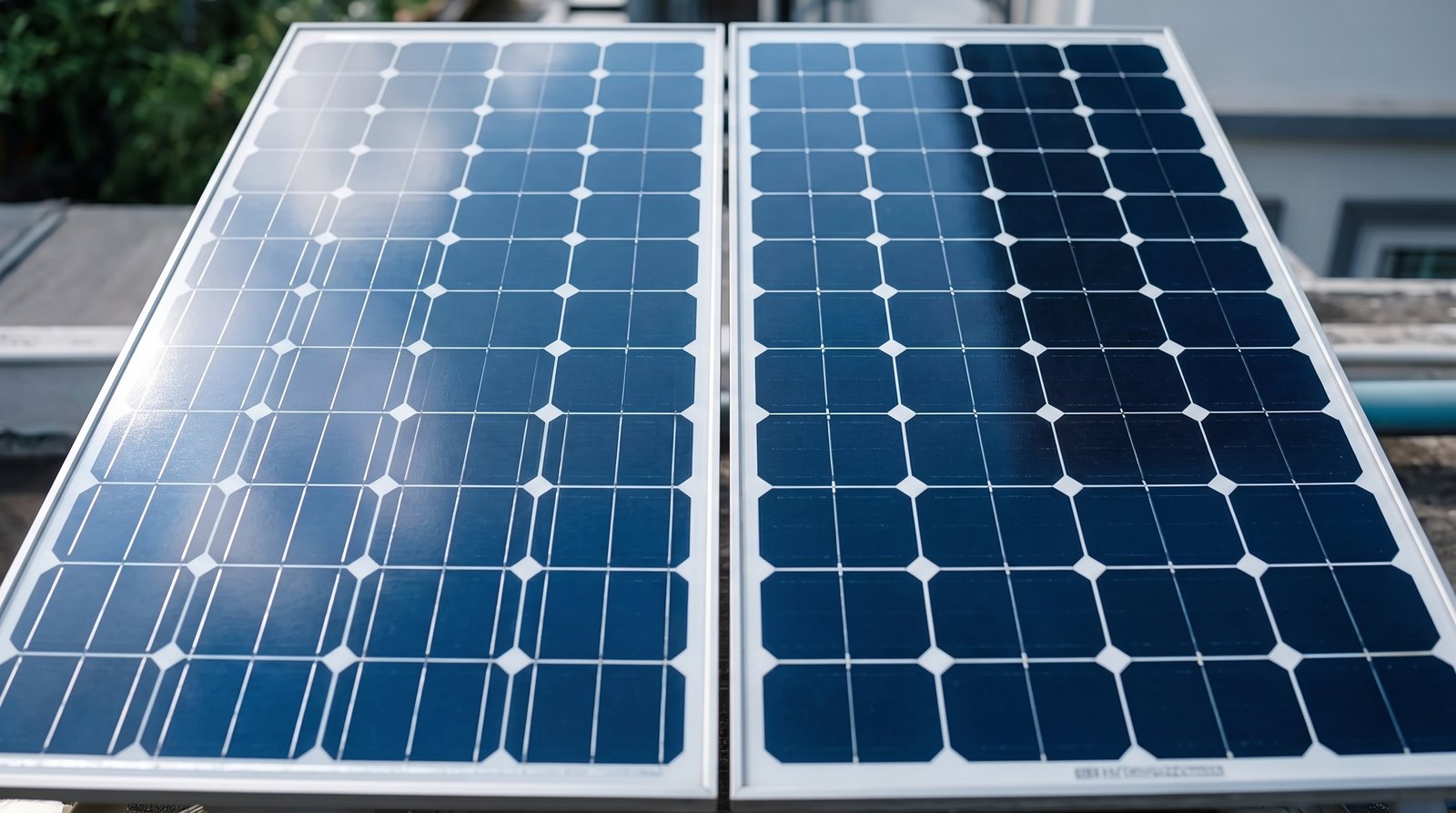 Panel solar limpio con máxima eficiencia